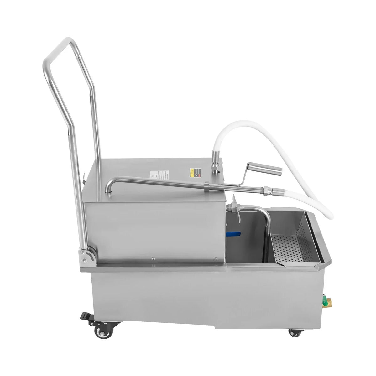 Miumaeov Commercial Fryer Oil Filter Cart 55L/14.5 Gal