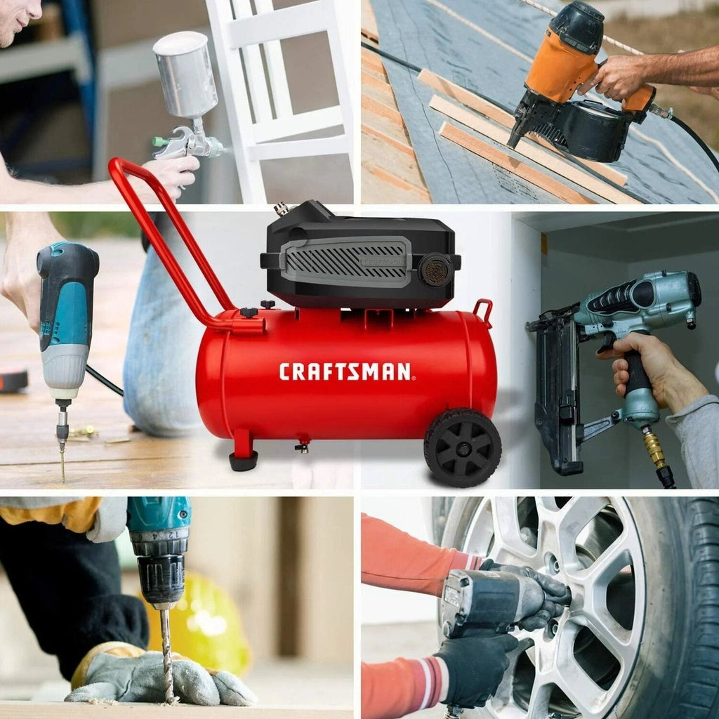 CRAFTSMAN Oil-Free Portable Air Compressor, 10 Gallon 1.8 HP 175 PSI 4.0 CFM@90PSI - CMXECXA0201041