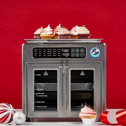 Emeril Lagasse French Door 360 Air Fryer Convection Oven, 26-Quart Stainless Steel