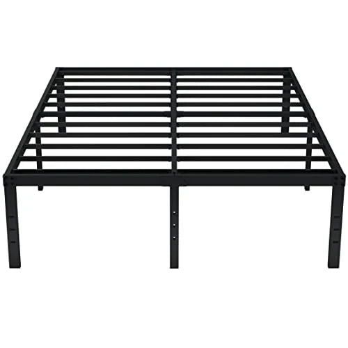 EMODA Queen 18 Inch Heavy Duty Metal Platform Bed Frame - No Box Spring Needed