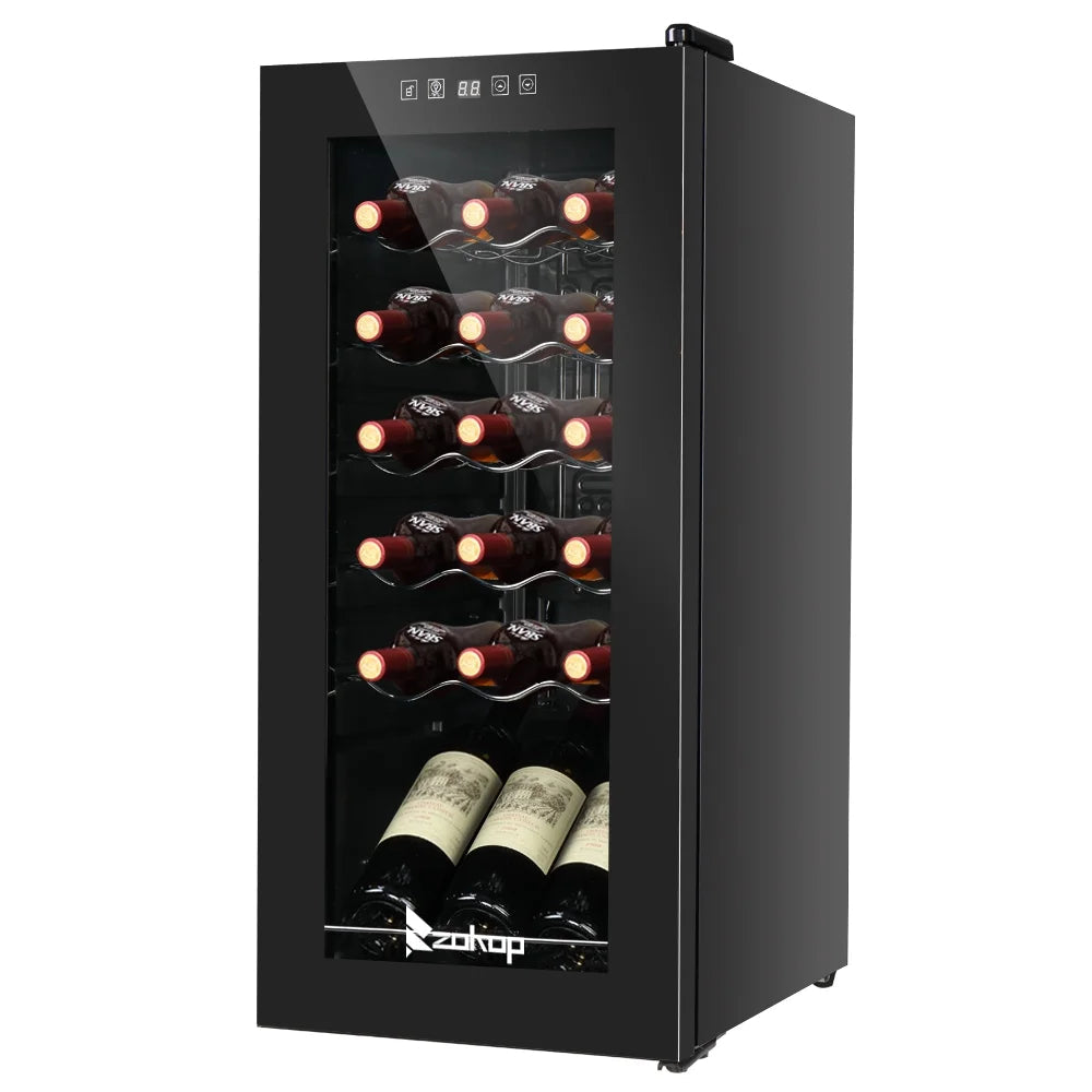 Ktaxon 18 Bottle Compressor Wine Cooler, 1.8 Cu.Ft, 52L - Freestanding