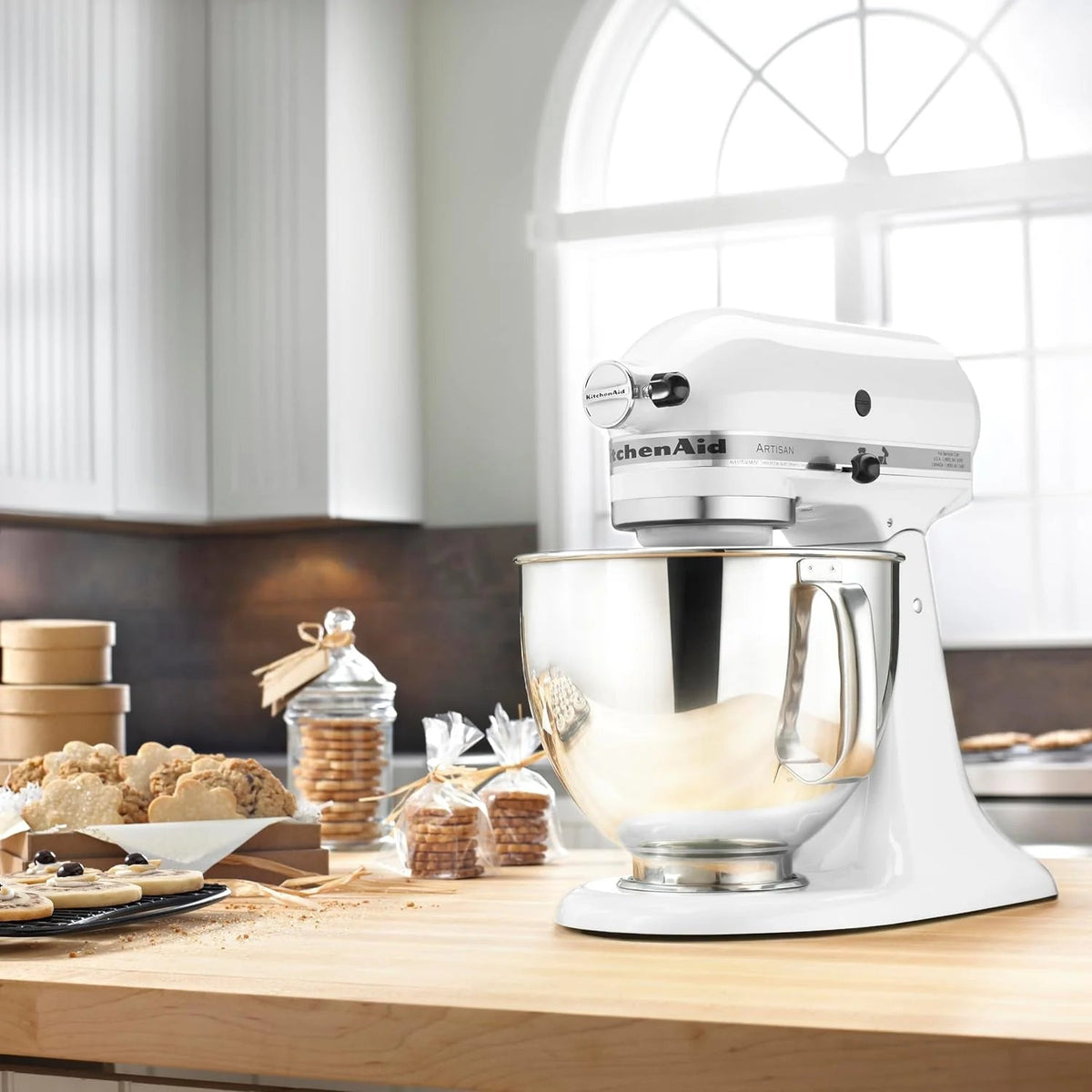 5-Quart Tilt-Head Stand Mixer With Stainless Steel Bowl, 10 Speeds