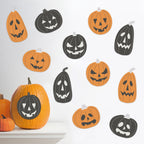 Pumpkin Cutouts, Orange and Black, 12 Pieces, Halloween by Way To Celebrate