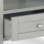 Solid Wood Rectangle End Table With Drawer And Shelf, 18.1in D x 20in W x 19.5in H - Norfolk