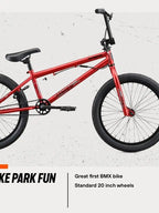 Legion Kids BMX Bike - Freestyle, Hi-Ten Steel Frame, Micro Drive Gearing, 16-20 Wheels, Silver