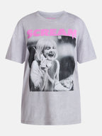 Scream Women's Halloween Graphic Tee with Short Sleeves, Sizes XXS-XXL