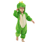 WIBACKER Infant Toddler Dinosaur Animal Fancy Dress Costume Baby Winter Flannel Hooded Romper Christmas Halloween Cosplay Jumpsuit