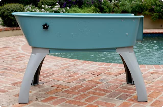 Elevated Dog Bath X-Large, Blue - 50 in x 21.25 in x 15 in