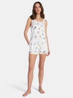 Halloween Women's Hacci Knit Tank Top and Shorts Pajama Set from Way to Celebrate, 2-Piece, Sizes XS-3X