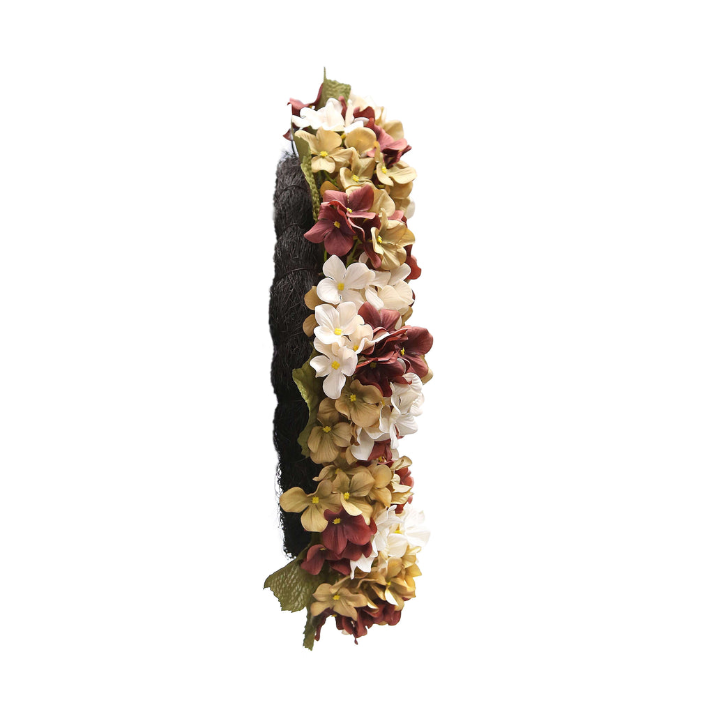My Texas House Fall Hydrangea Wreath, Cream and Brown, 24"