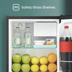 Hisense Single Door Mini Refrigerator, Black, 1.6 Cu Ft - WMS017M6XBE
