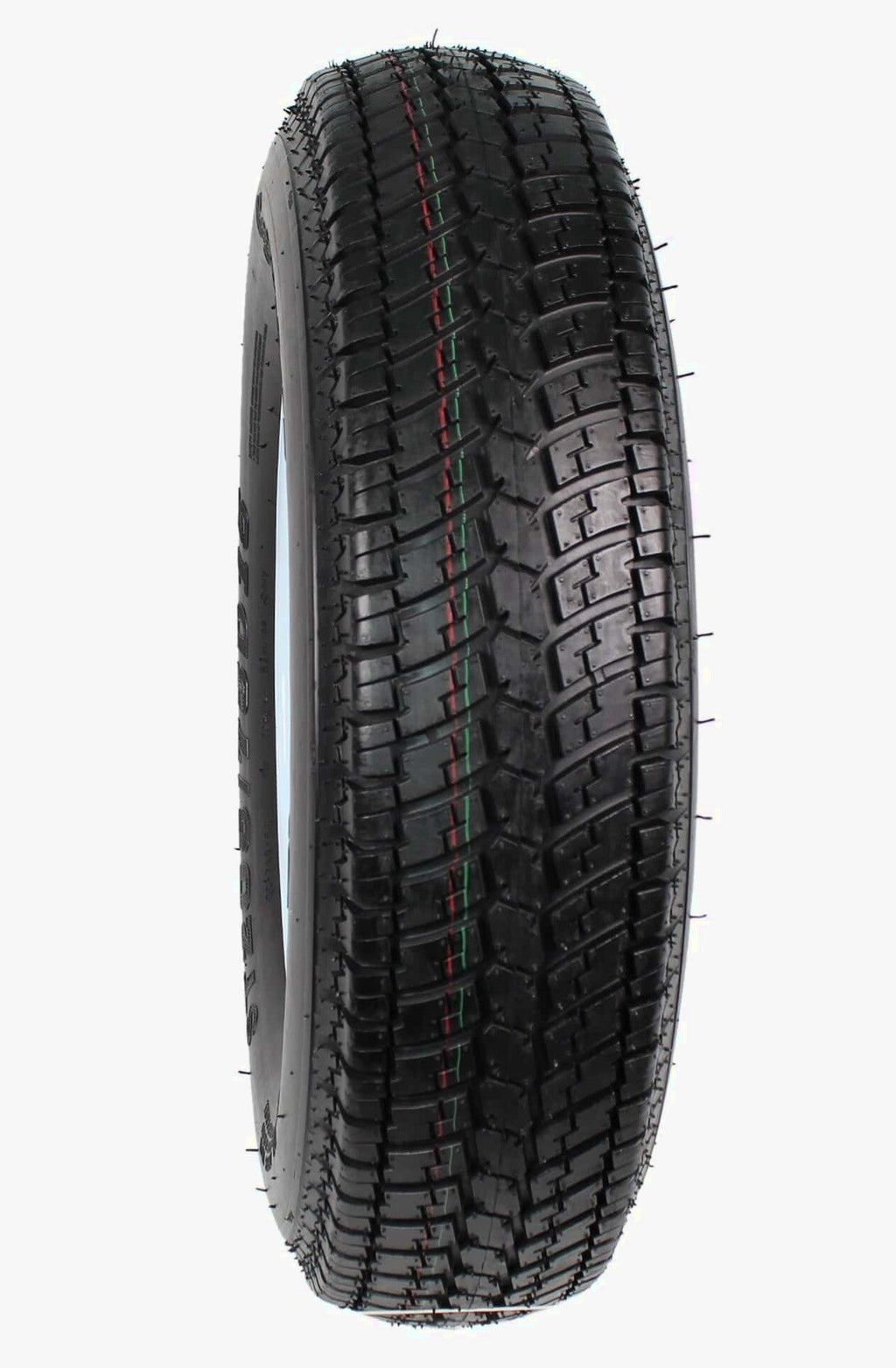 Trailer Tires On Rims ST205/75D15 Load Range C 5 Hole White Spoke - 2-Pack