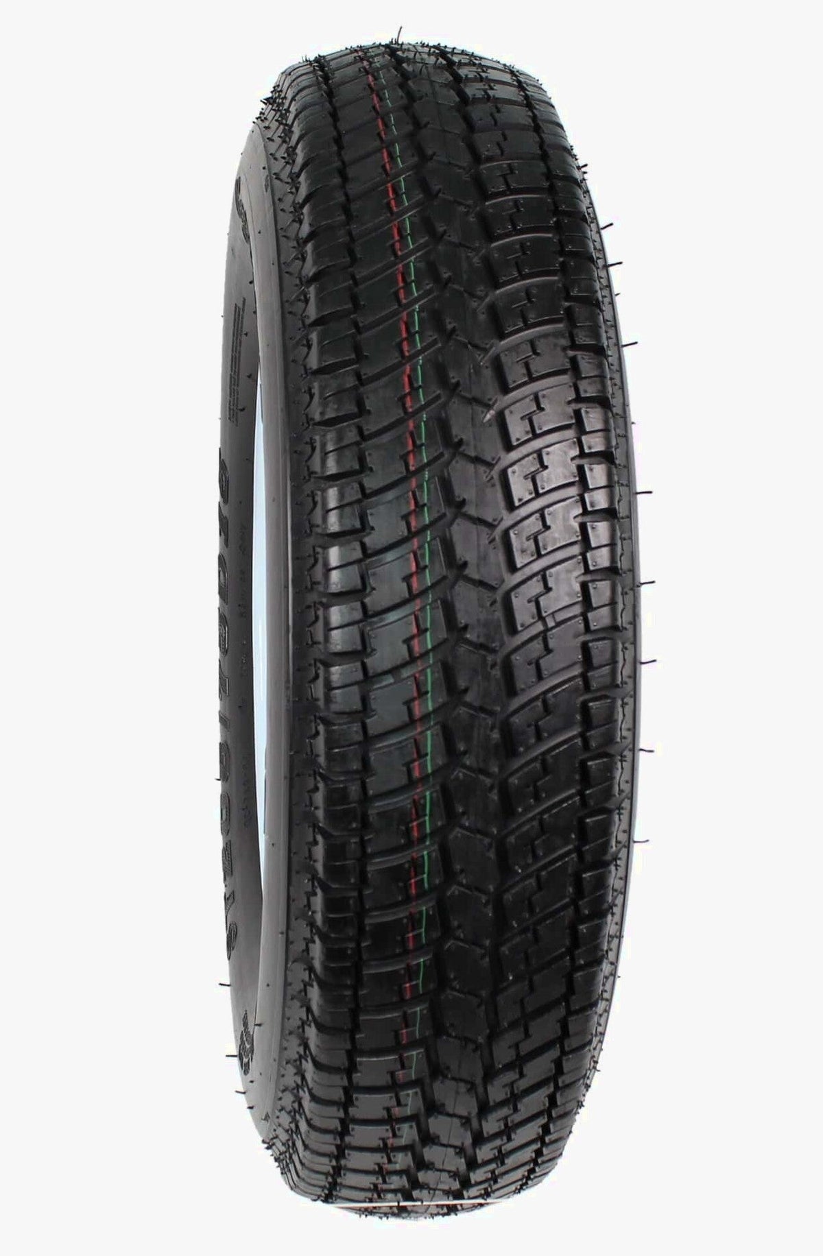 Trailer Tires On Rims ST205/75D15 Load Range C 5 Hole White Spoke - 2-Pack