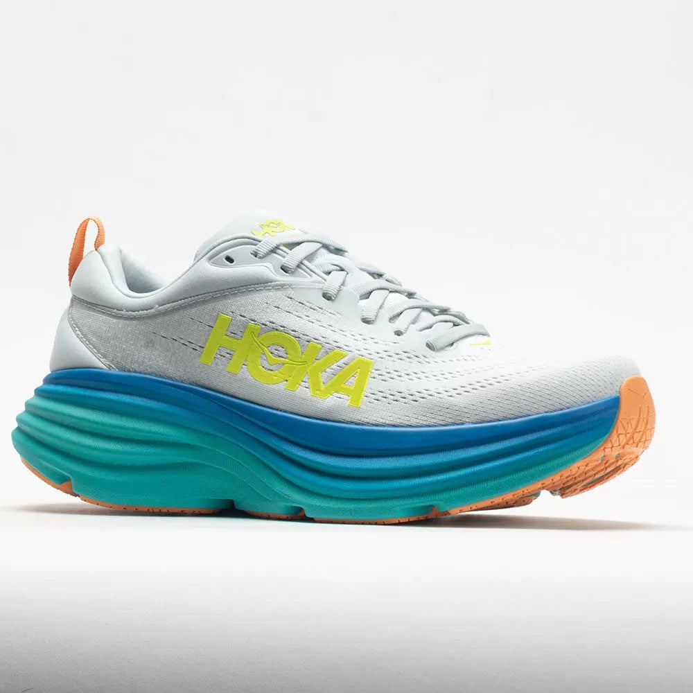 Men's Bondi 8 Running Shoes - Ice Flow/Bit of Blue