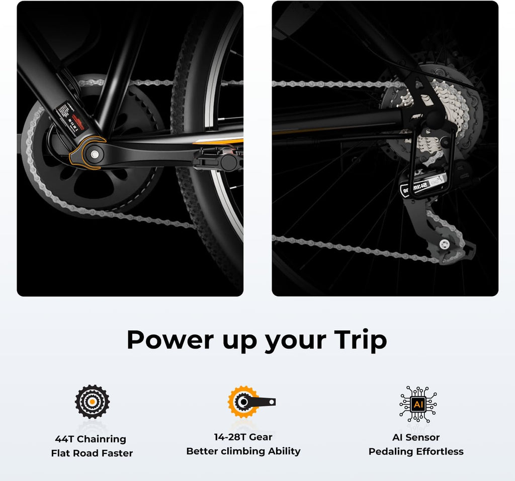 500W Electric Bike With 40-Mile Range And 20 MPH Top Speed - EB5