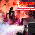 Fog Machine Smoke 550W 5 three-in-one RGB Light Beads Smoke Machine with Remote Control for Party Stage
