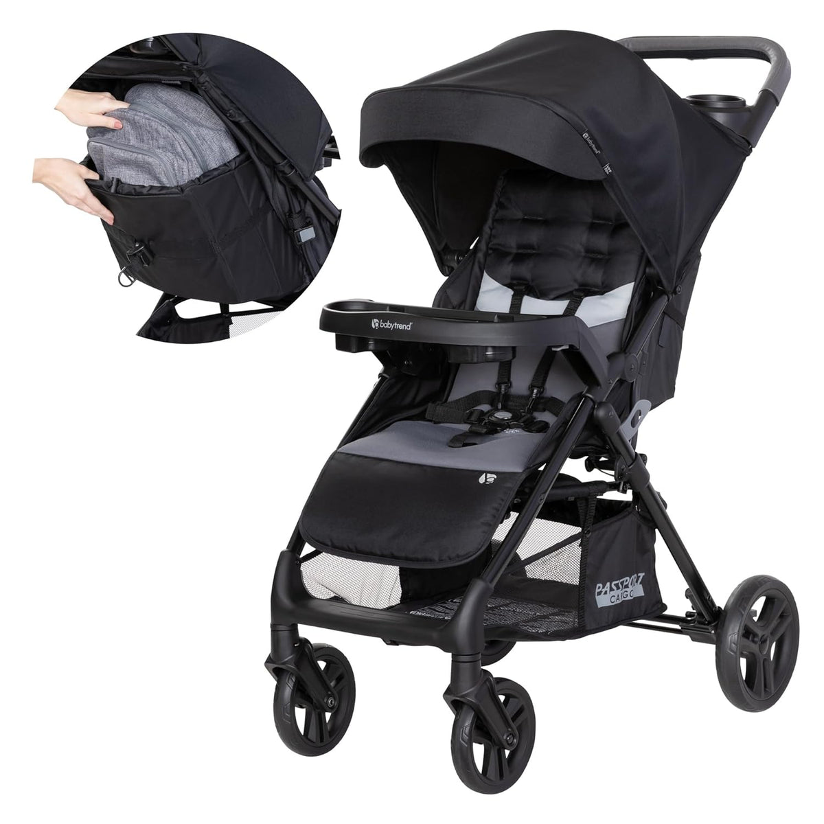 Baby Trend Passport Cargo Stroller - Fieldstone Grey