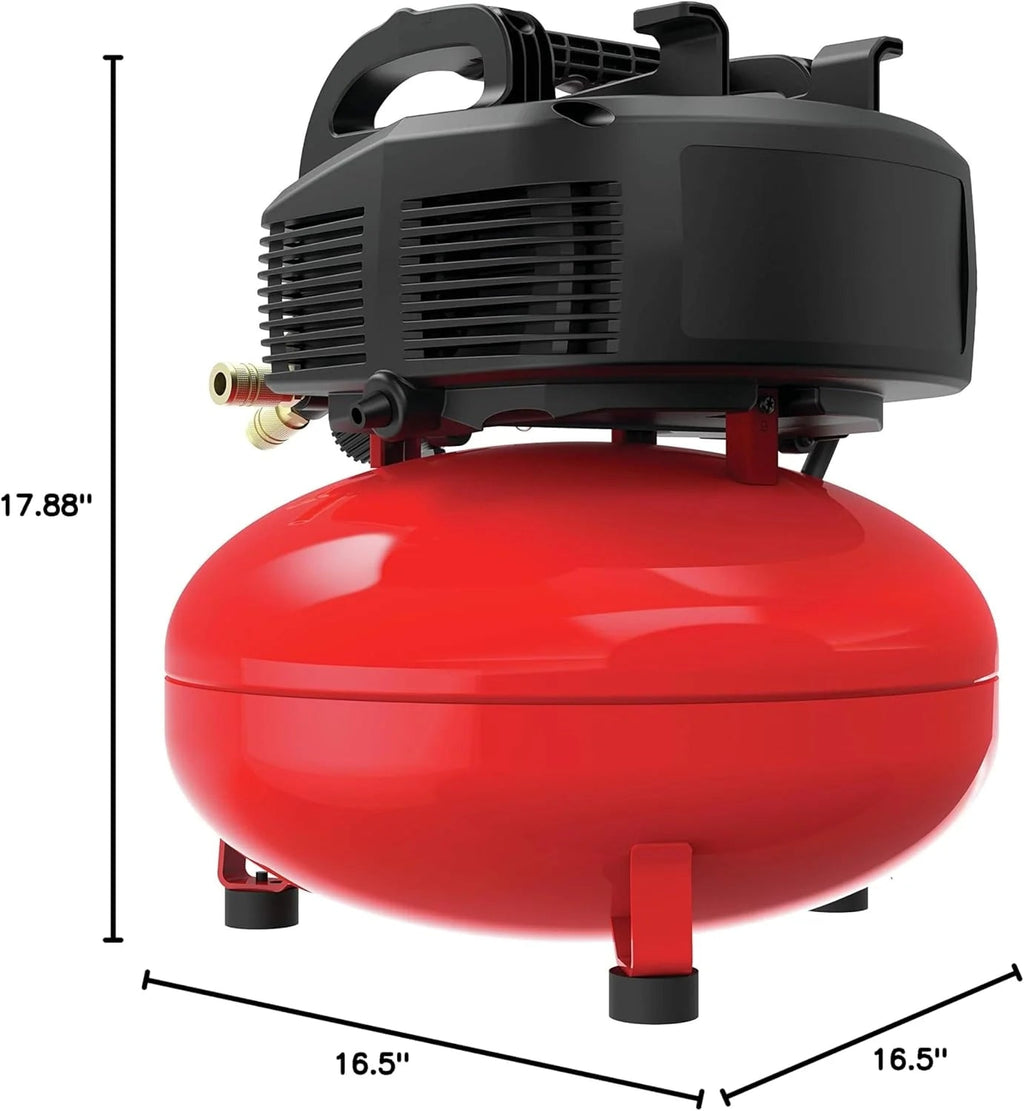 6 Gallon Oil-Free Pancake Air Compressor Kit - 150 PSI