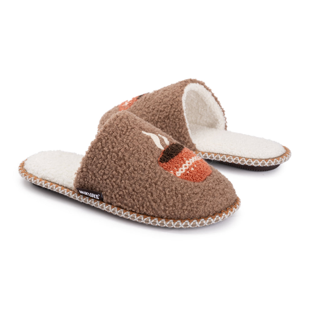 MUK LUKS Women's Punch Needle Fall Halloween Novelty Scuff Slipper