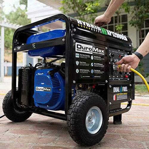 DuroMax Dual Fuel Generator 12,000W Gas/Propane, 457cc 4-Stroke Engine - XP12000EH