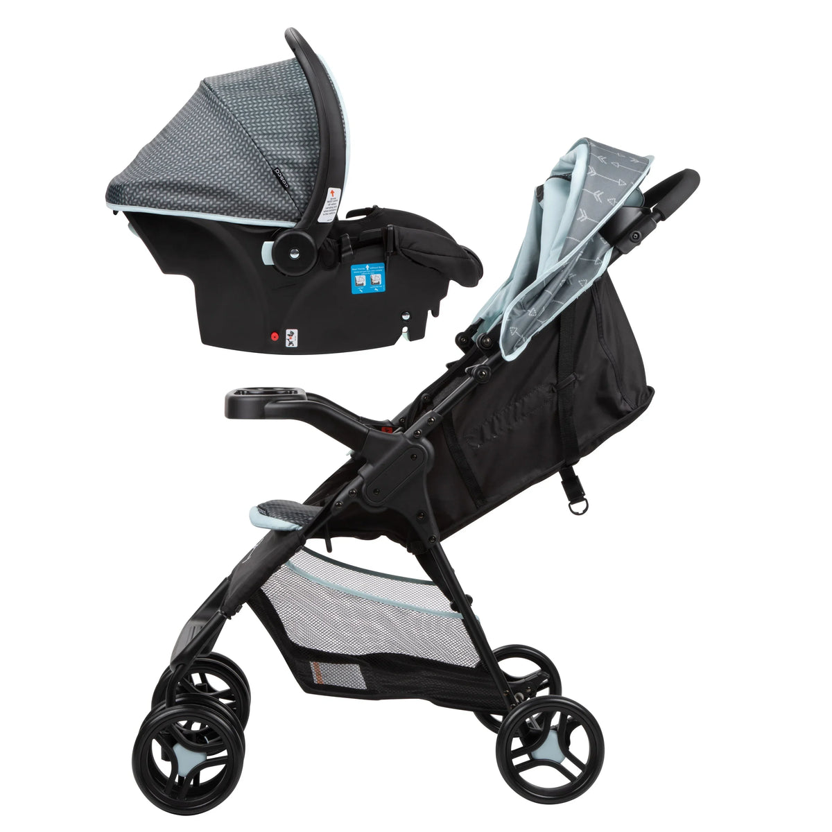 Cosco Kids Lift & Stroll DX Travel System, Gray Arrows - DX