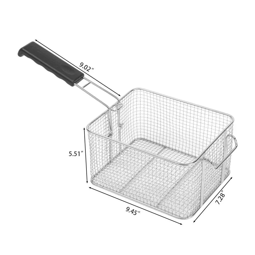 Ktaxon Electric Deep Fryer 12.5QT 1700W Stainless Steel Adjustable Temperature