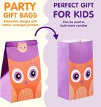Joyfy 60 PCS Halloween Treat Bags with Stickers, Halloween Trick or Treat Bags for Kids Halloween Party Favors Exchange, Goodie and Candy Bags for Holiday Party Supplies
