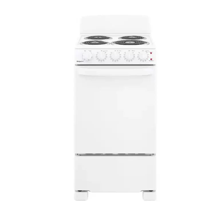 Hotpoint 20-Inch 4-Burner Freestanding Electric Range - White