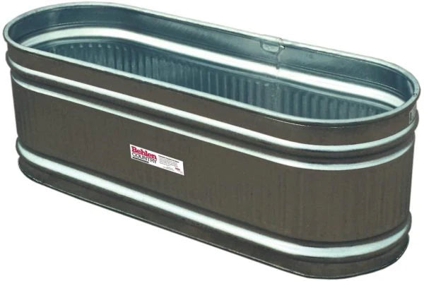 Galvanized Round-End Tank, 169-Gallon