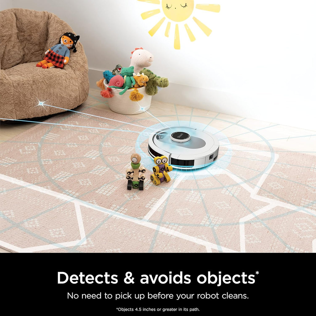 Shark AI Ultra Robot Vacuum With Matrix Clean, 60-Day Bagless Self-Empty Base, Black/Silver - AV2511AE/AV251WA (Renewed)