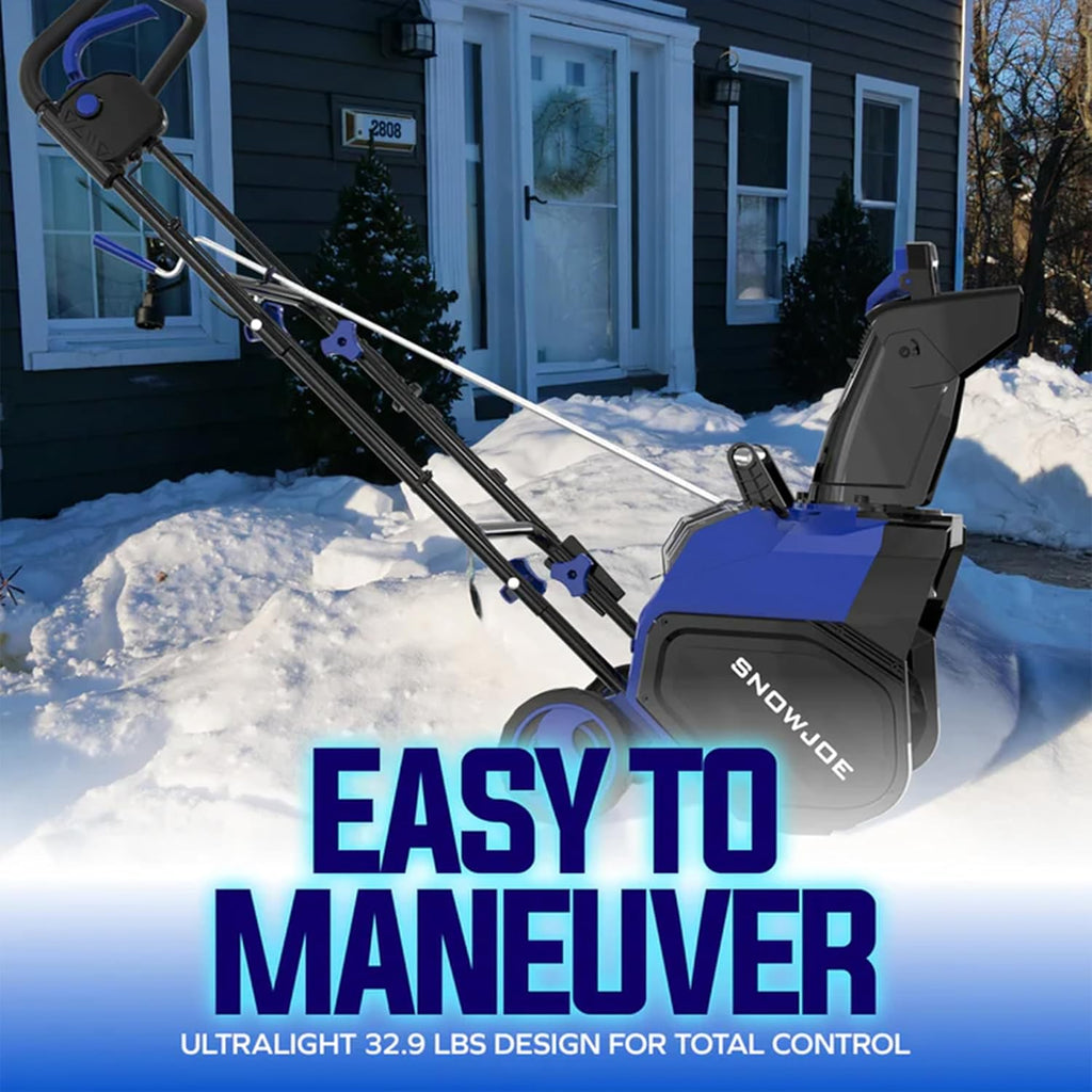 Snow Joe IONMAX 48V 18 Inch Cordless Electric Snow Blower With LED Light And Wheels - 24V-X2-SB18-GO