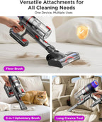 Senville Cordless Stick Vacuum Cleaner - 550W, 55 Min Runtime