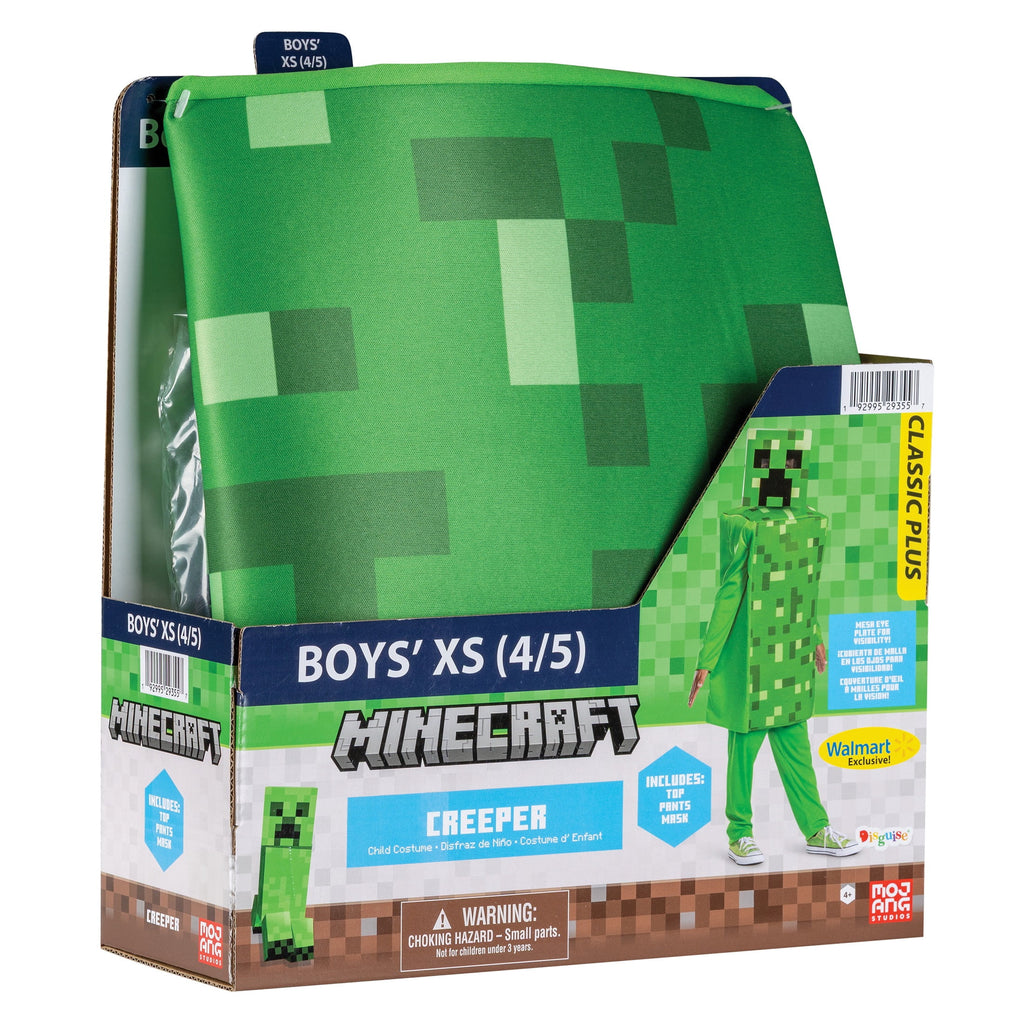 Minecraft Creeper Halloween Costume for Children, by Disguise