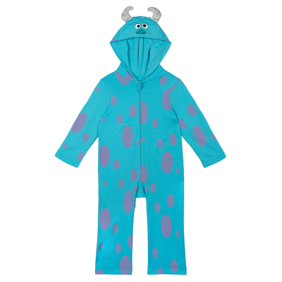 Disney Monsters Inc. Toddler Boy or Girl Cosplay Hooded One Piece Mike Lime Green