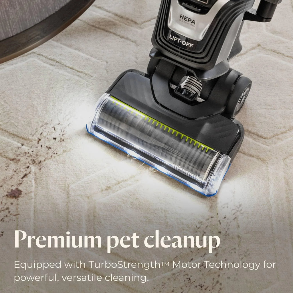 Pet Hair Remover Upright Vacuum Cleaner With HEPA Filter, 0.75 Liters, Cobalt Blue