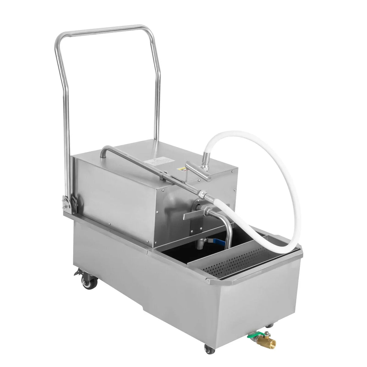 Miumaeov Commercial Fryer Oil Filter Cart 55L/14.5 Gal
