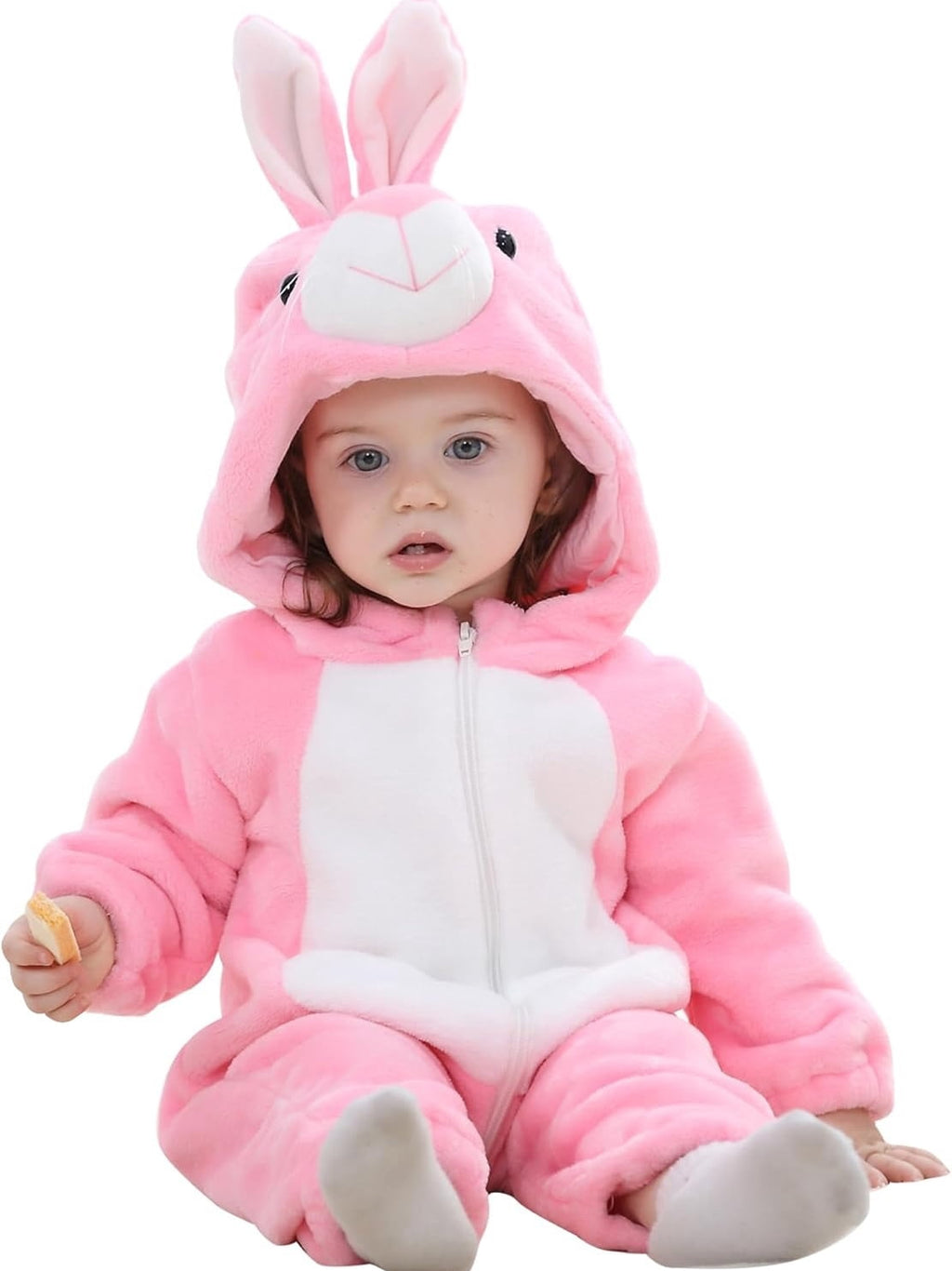WIBACKER Infant Toddler Dinosaur Animal Fancy Dress Costume Baby Winter Flannel Hooded Romper Christmas Halloween Cosplay Jumpsuit