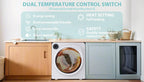 ZNESKPG Portable Compact Front Load Clothes Dryer 1.95 Cu. Ft., 830W, 5 Drying Modes, Stainless Steel Drum