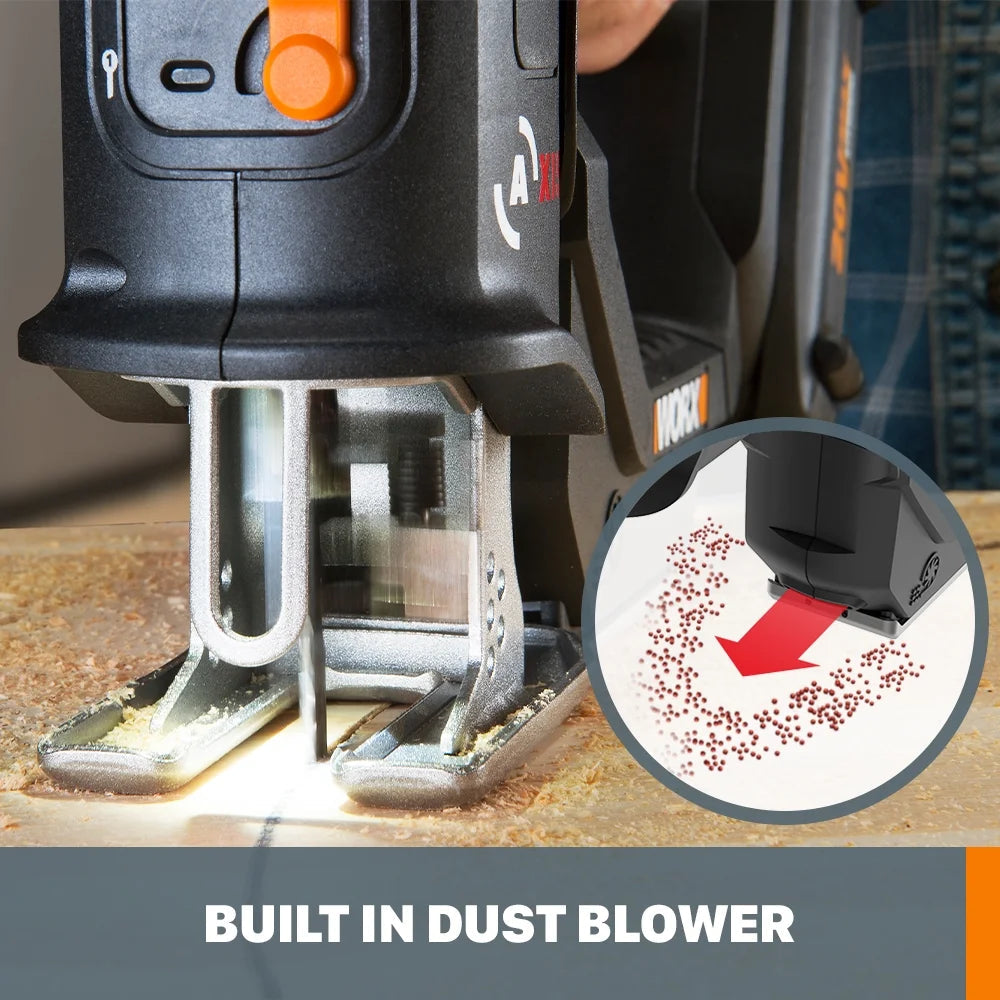 Worx 20V Power Share Axis Cordless Reciprocating & Jig Saw - WX550L.9