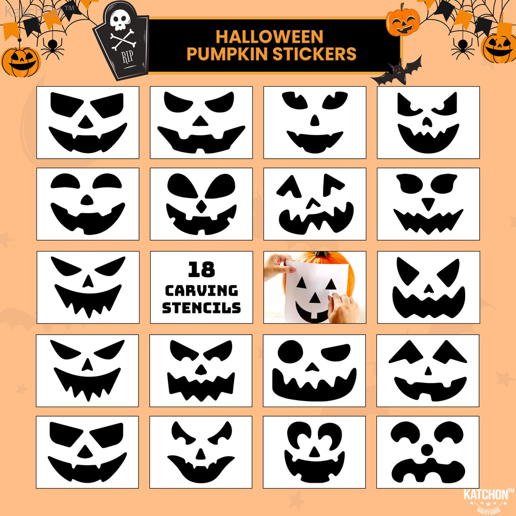 KatchOn, Professional Pumpkin Carving Kits - Pack of 31 | Halloween Pumpkin Carving Tools, Heavy Duty Stainless Steel