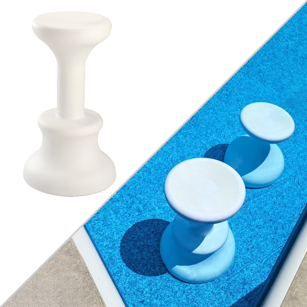 Dunn-Rite Products Submersible Swim-Up Pool Stool, White, 24 Inch, 1 Stool