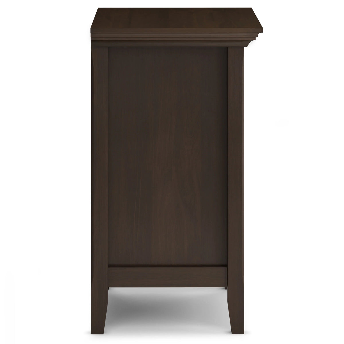 Solid Wood Nightstand With 2 Drawers And Open Shelf, 16 in D x 24 in W x 26 in H