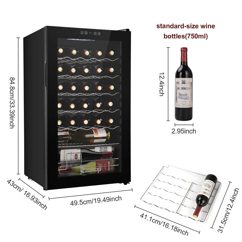 Ktaxon 18 Bottle Compressor Wine Cooler, 1.8 Cu.Ft, 52L - Freestanding
