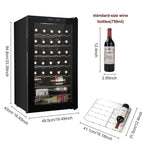Ktaxon 18 Bottle Compressor Wine Cooler, 1.8 Cu.Ft, 52L - Freestanding