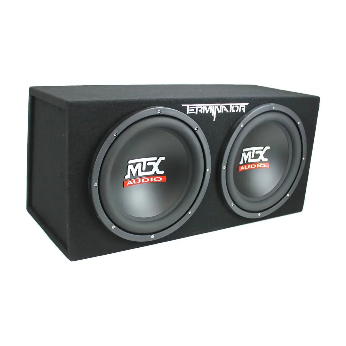 MTX Dual Loaded Subwoofer Enclosure, 12-Inch, 1200-Watt, 4 Pack - TNE212D