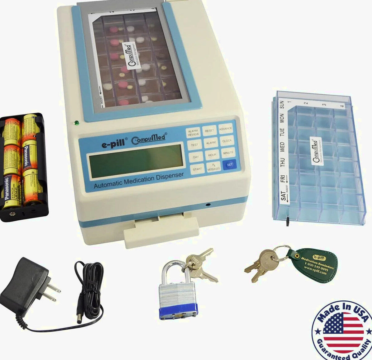 CompuMed Tamper Resistant Automatic Pill Dispenser, AC Powered