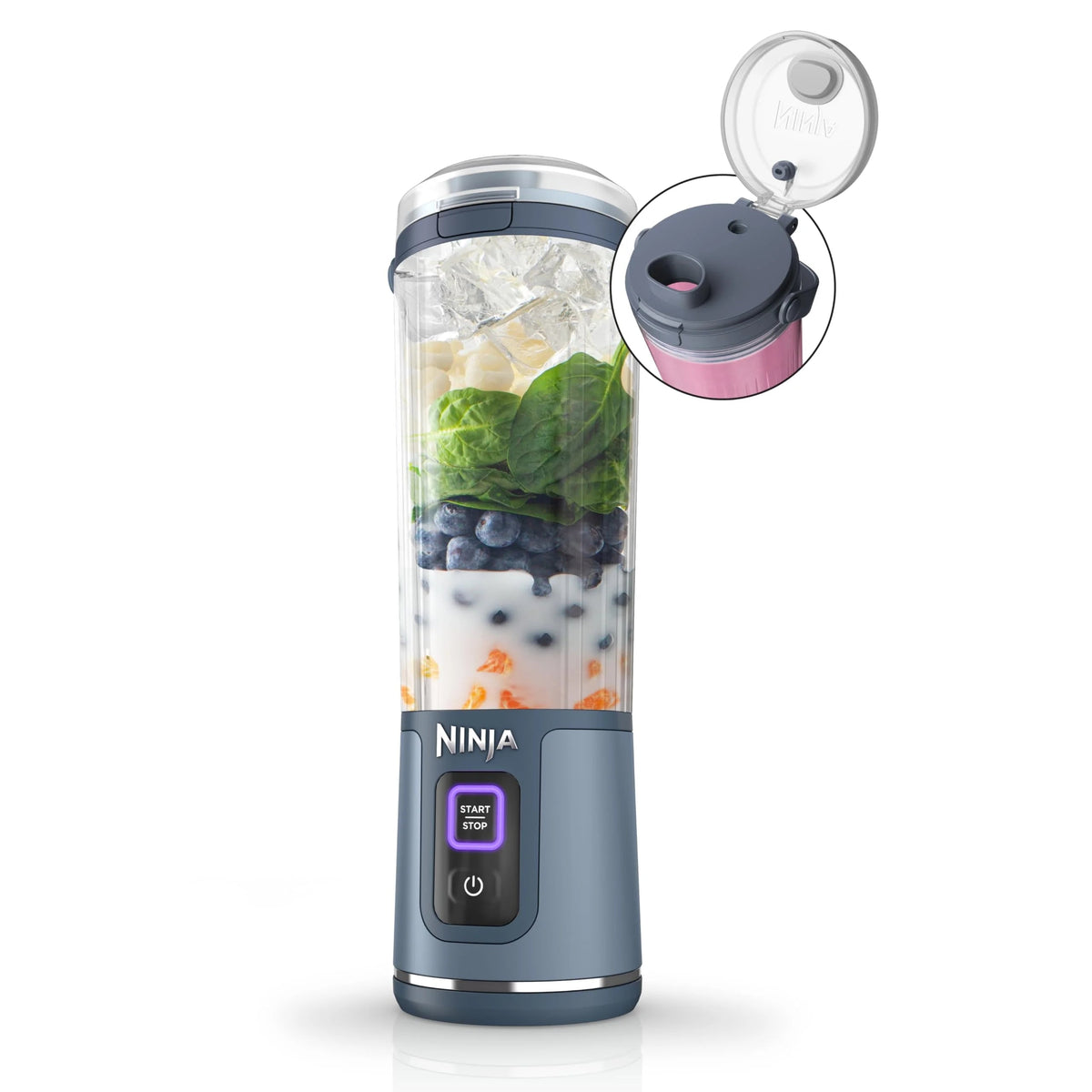 Ninja Blast Portable Personal Blender, Cordless, 18 oz, Metallic Purple - BC151PL