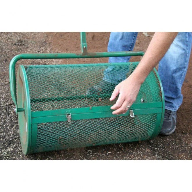 Landzie Compost & Peat Moss Spreader With 24 Inch Barrel