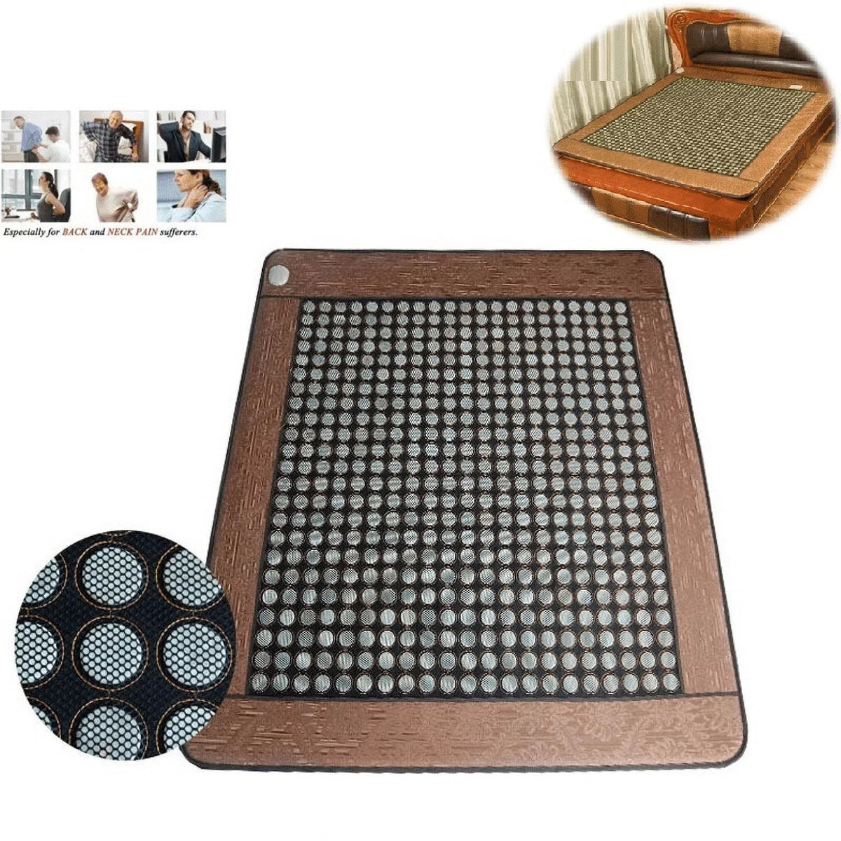Jade Germanium Tourmaline Electric Infrared Heating Massage Pad