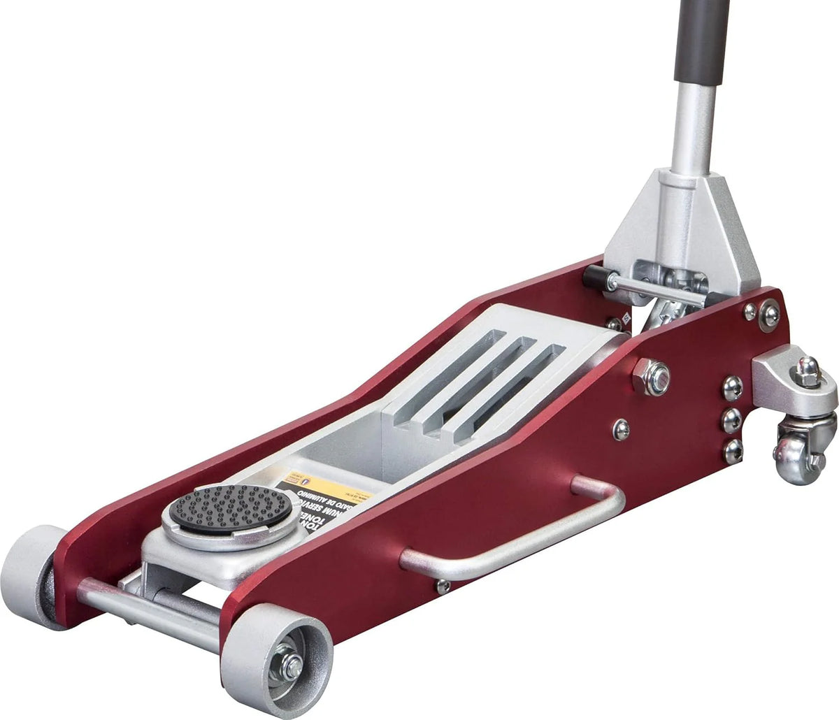 Torin Low Profile Aluminum Floor Jack, 3 Ton Capacity - Big Red